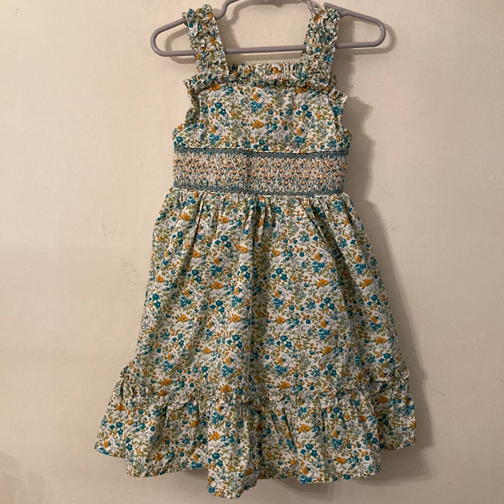Emily Lacey Lake Forest printed smocked dress